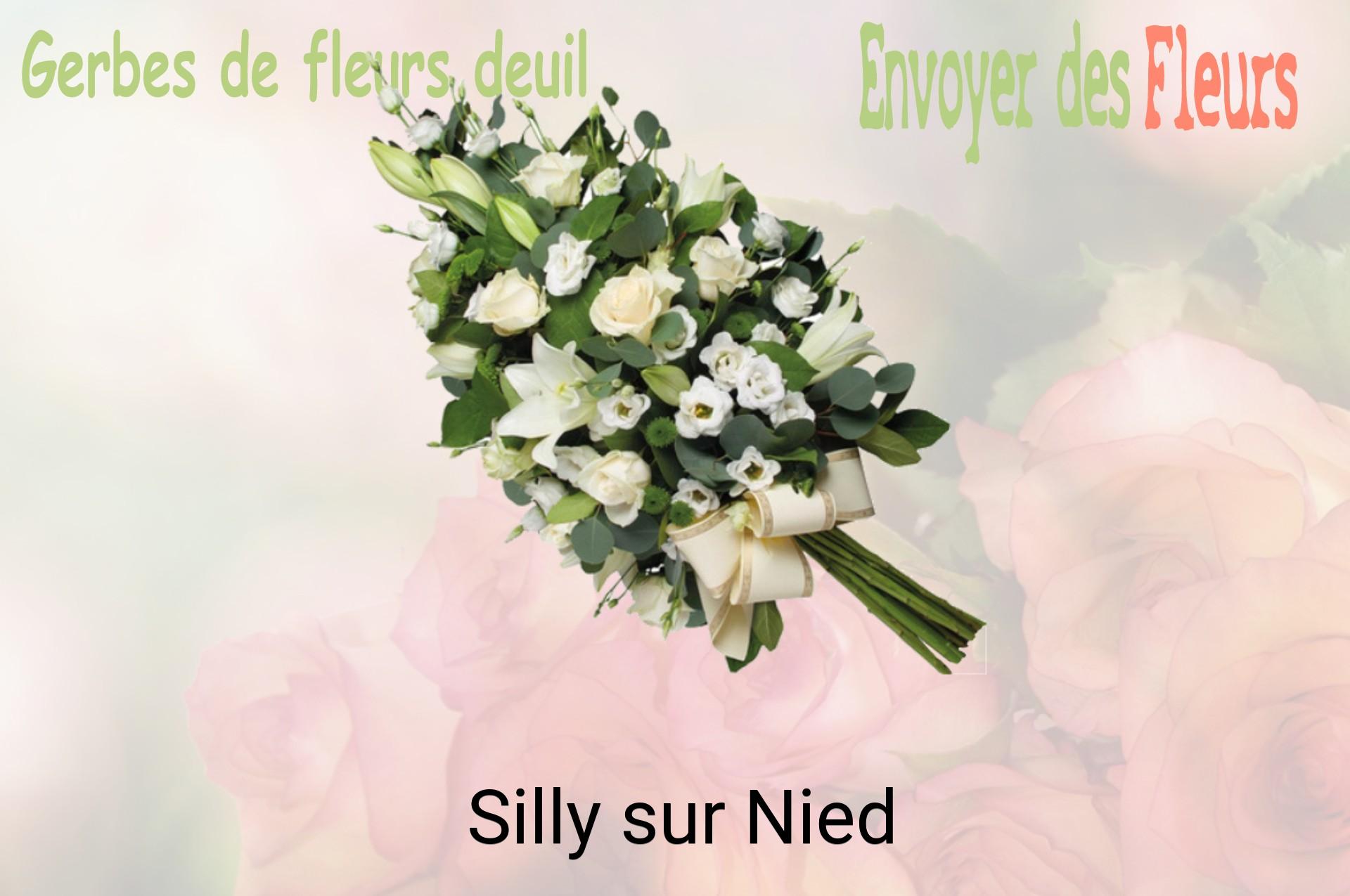 Gerbe de fleurs de deuil livrée à Silly-sur-Nied